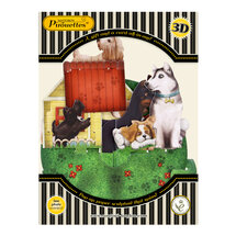 3D kaart - pirouettes cards - honden