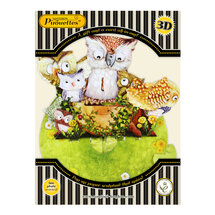 3D kaart - pirouettes cards - uilen