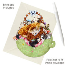 3D kaart - pirouettes cards - kittens