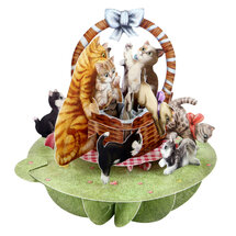 3D kaart - pirouettes cards - kittens