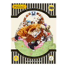 3D kaart - pirouettes cards - kittens