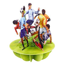 3D kaart - pirouettes cards - voetbal