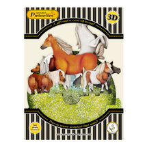 3D kaart - pirouettes cards - paarden