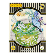 3D kaart - pirouettes cards - vlinder en libelle