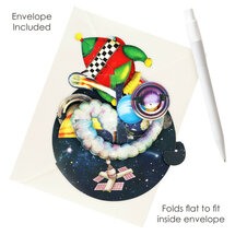3D kaart - pirouettes cards - in de ruimte