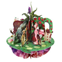 3D kaart - pirouettes cards - alice in wonderland