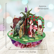 3D kaart - pirouettes cards - alice in wonderland