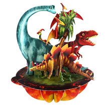 3D kaart - pirouettes cards - dinosaurus
