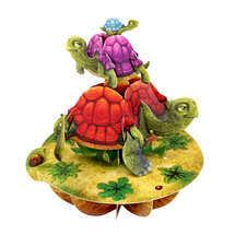 3D kaart - pirouettes cards - schildpad