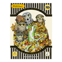 3D kaart - pirouettes cards - uilen