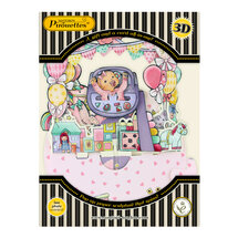 3D kaart - pirouettes cards - baby girl