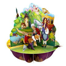 3D kaart - pirouettes cards - aladdin, gelaarsde kat en pinokkio