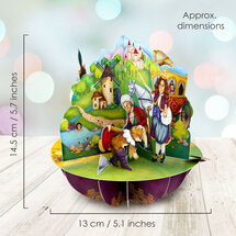 3D kaart - pirouettes cards - aladdin, gelaarsde kat en pinokkio