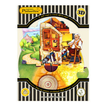 3D kaart - pirouettes cards - aladdin, gelaarsde kat en pinokkio