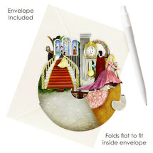 3D kaart - pirouettes cards - prinsessen