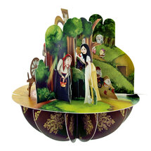 3D kaart - pirouettes cards - prinsessen