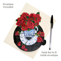 3D kaart - pirouettes cards - rozen