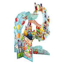 3d wenskaart - pendulum - dieren fanfare - happy birthday