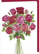 wenskaart correspondances - bos rozen
