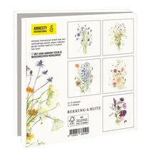 10 wenskaarten voor amnesty international - wildflower
