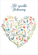 wenskaart correspondances Rosie Hilyer - met op rechte deelneming - hart