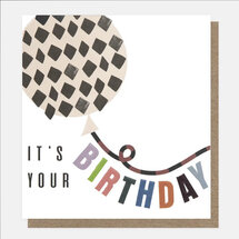 verjaardagskaart caroline gardner - it's your birthday - ballon