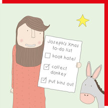 kerstkaart rosie made a thing - xmas to-do list