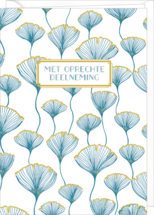 wenskaart correspondances - met op rechte deelneming - blauw