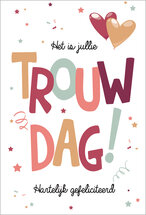felicitatiekaart - het is jullie trouwdag!