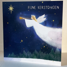 8 christelijke kerstkaarten voor amnesty international - fijne kerstdagen - engel