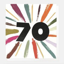 70 jaar - wenskaart caroline gardner - multicolour
