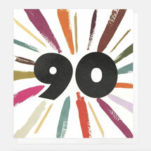 90 jaar - wenskaart caroline gardner - multicolour