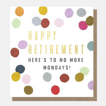 felicitatiekaart pensioen caroline gardner - retirement no more mondays