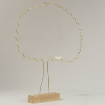 Sculptuur Laurent Trébout - gouden boom met tortelduifjes