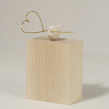 Sculptuur Laurent Trébout - voor jou - vogel met hartje