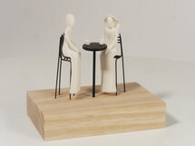 Sculptuur Laurent Trébout - eerste kopje koffie