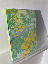 luxe A5 notitieboek - groen, geel, blauw