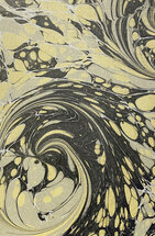 luxe A5 notitieboek - bruin, geel