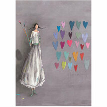 schrift 15 x 21 cm van Gaëlle Boissonnard - hartjes