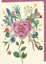 wenskaart correspondances, izou - bloemenhart