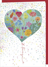 wenskaart correspondances - I love you - hartballon
