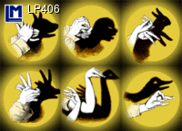 3d ansichtkaart - lenticulaire kaart - schaduw theater