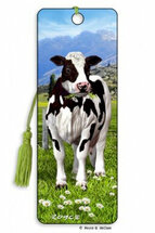 lenticulaire, 3d boekenlegger - koe