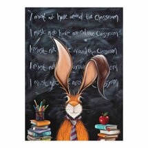 luxe wenskaart santoro eclectic cards - haas in klaslokaal