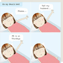 wenskaart rosiemadeathing - pe thursday