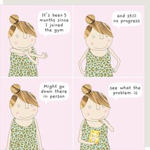 wenskaart rosiemadeathing - no progress in the gym