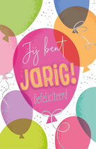 verjaardagskaart - jij bent jarig gefeliciteerd - ballonnen
