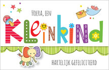 wenskaart - hoera een kleinkind
