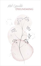 condoleancekaart - met oprechte deelneming - tak met bessen