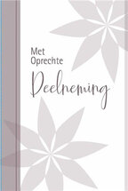 condoleancekaart - met oprechte deelneming - grijze ster